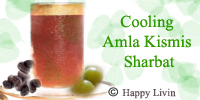 Healthy soothing Amla Kismis Sharbat